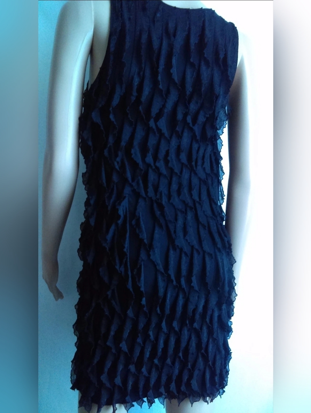 Zara Black Ruffled Mini Dress - Picture 12 of 14